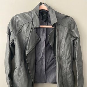 Faux leather jacket